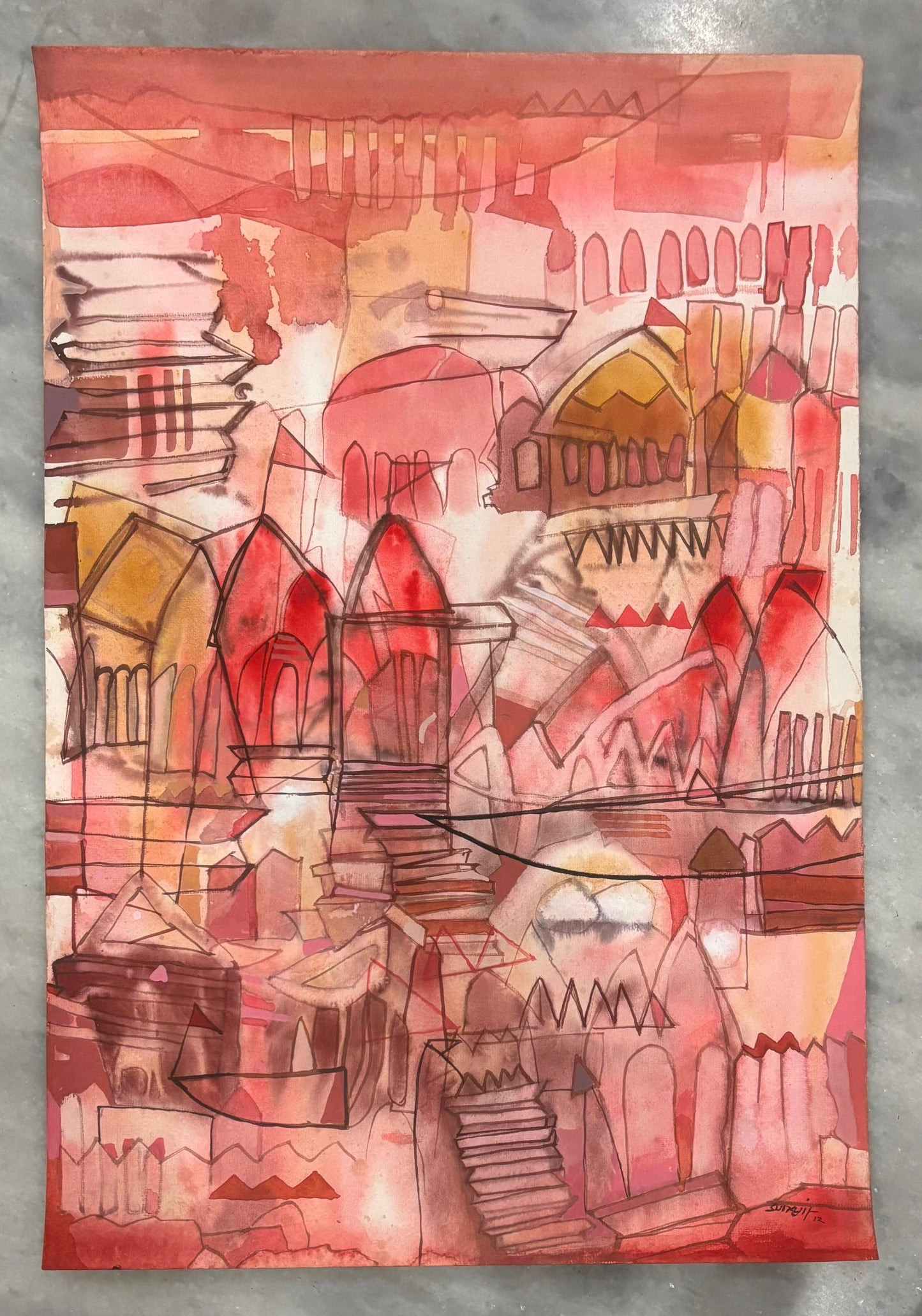 Abstract - Artist : Surjit Chakraborty