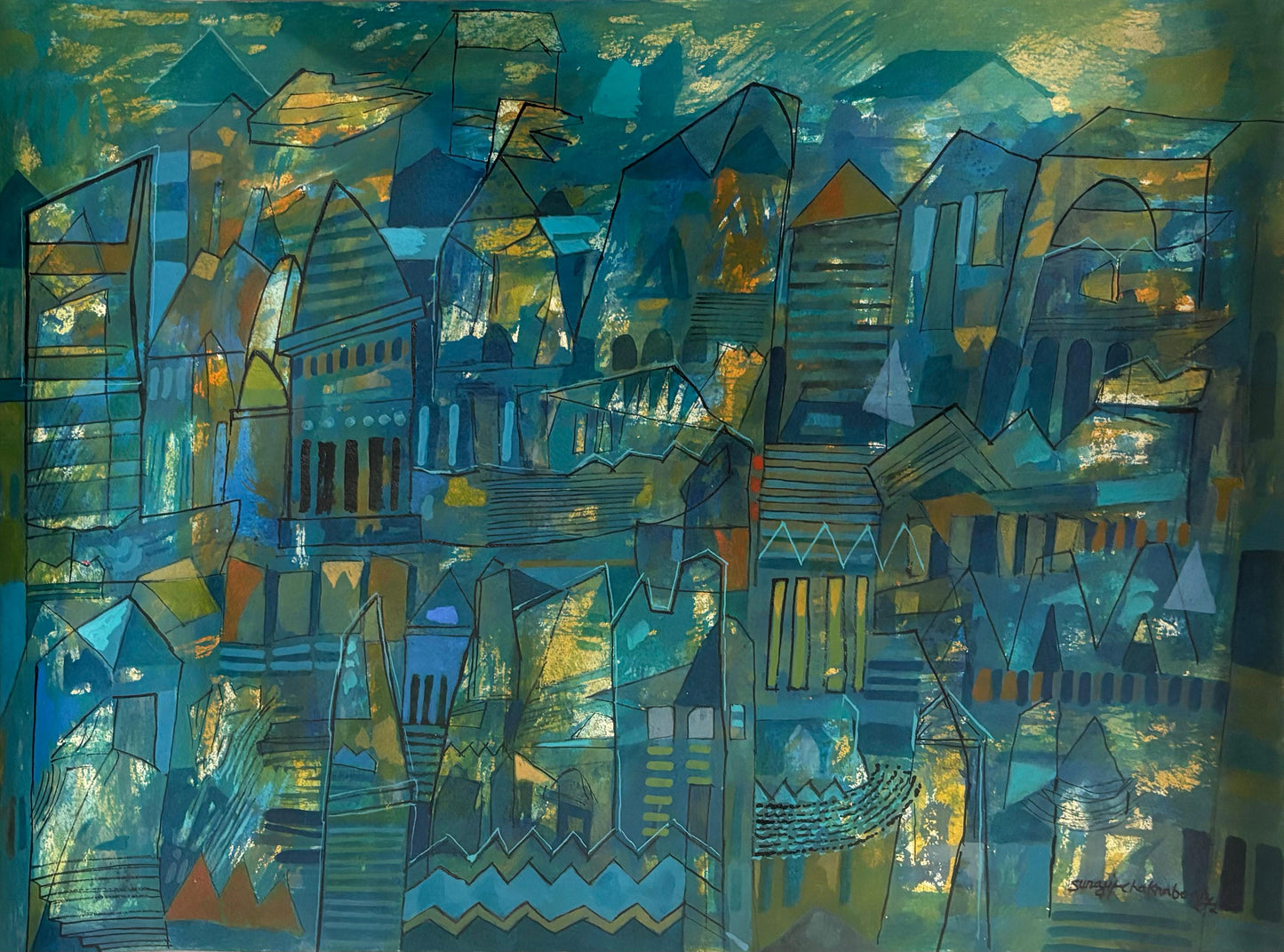 Abstract - Artist : Surjit Chakraborty