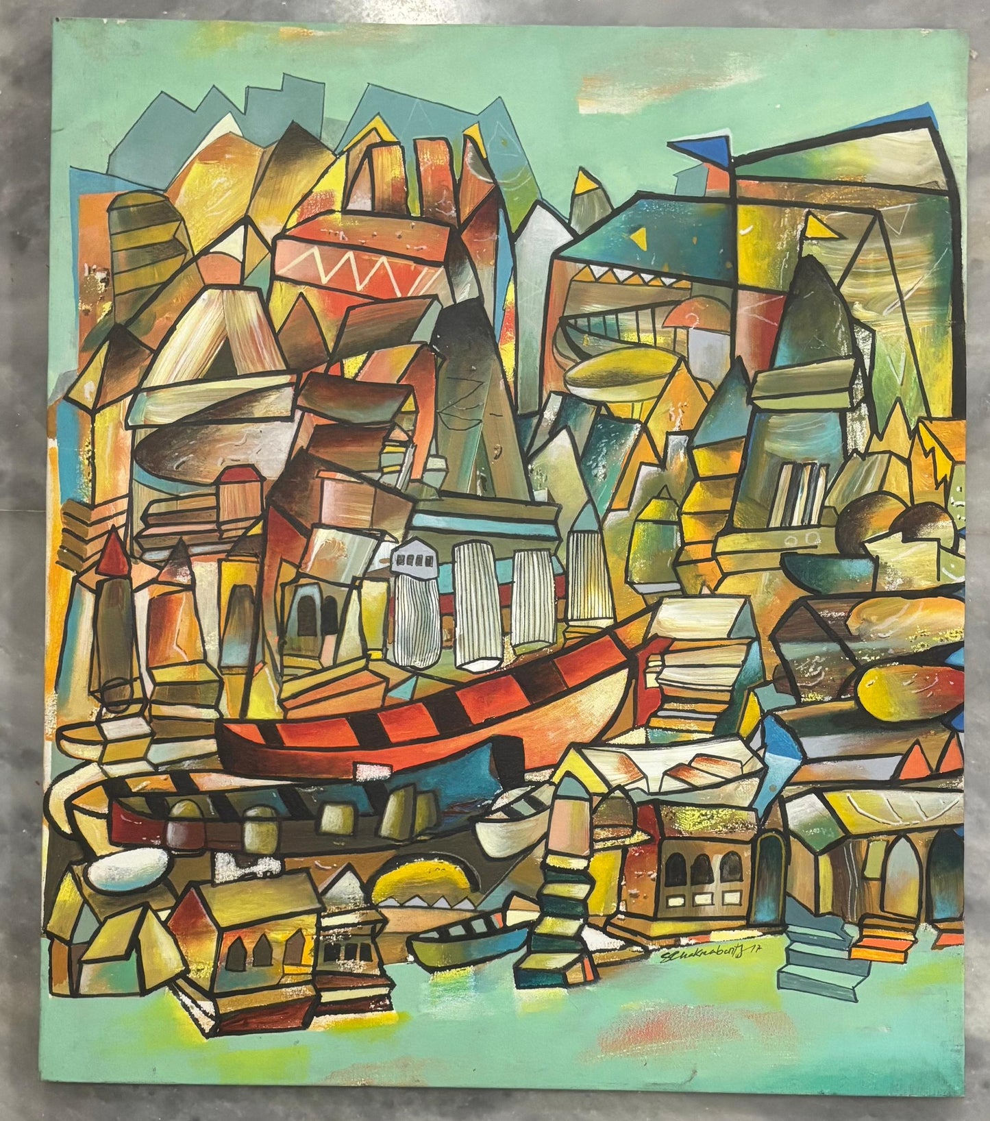 Abstract - Artist : Surjit Chakraborty