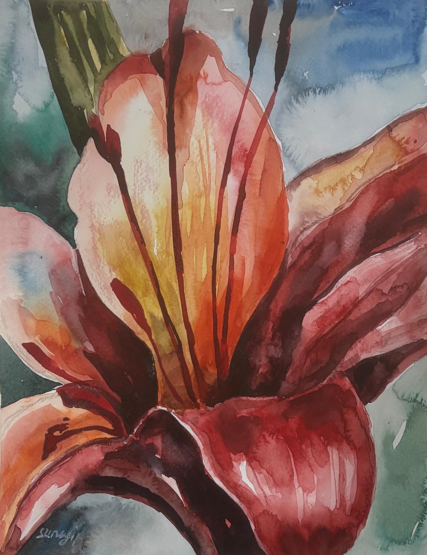 Floral, Artist: Surjit Chakraborty