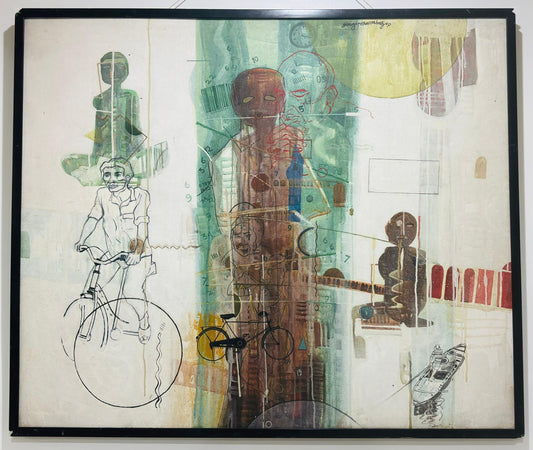 Serious Abstract Work Artist: Surjit Chakraborty