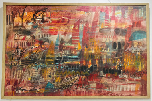 Abstract Varanasi Artist: Surjit Chakraborty