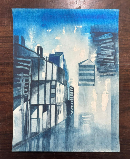 Cityscapes - Artist : Surjit Chakraborty
