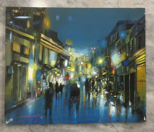 Cityscape - Artist : Surjit Chakraborty