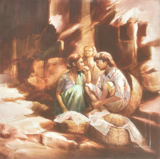 Village Art, Artist KN Ramachandran, Contact 9884801209 for price details